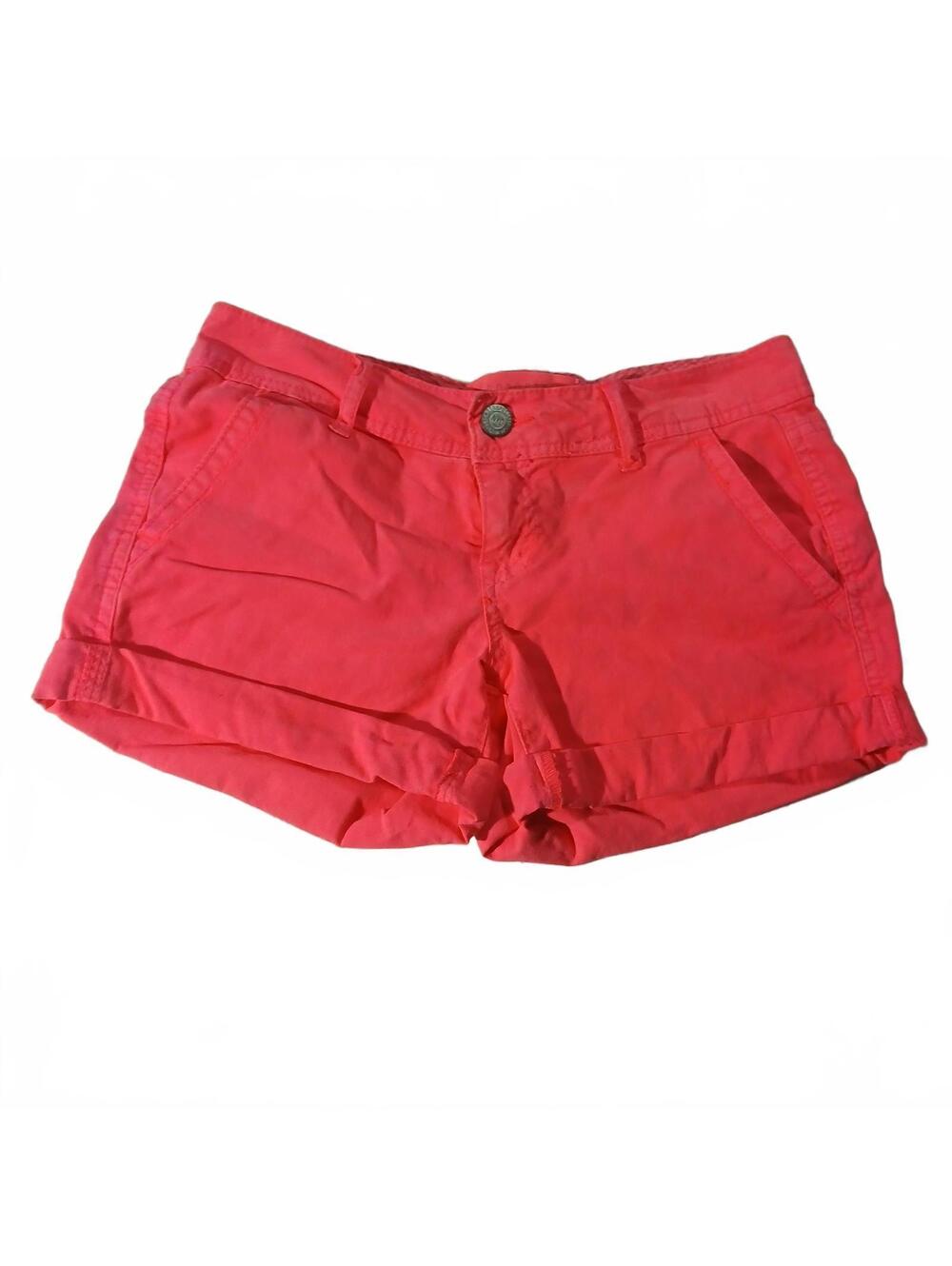 Aeropostale Pink Cuffed Shorts Womens Size 00 Casual Summer Y2K Retro Streetwear